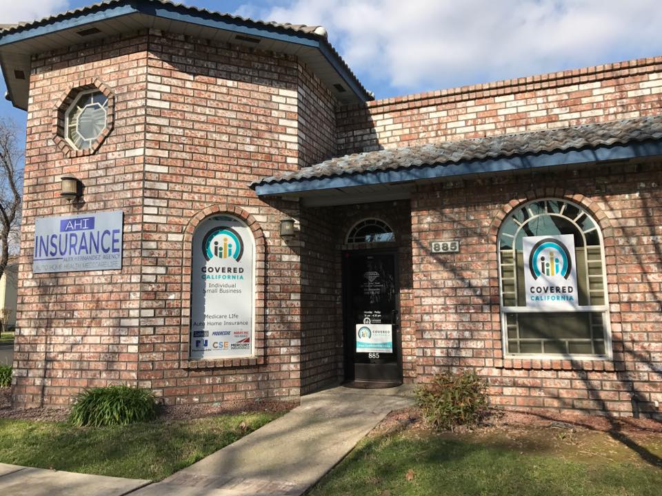 Insurance office storefront