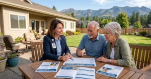 Medicare plans Fresno CA comparison showing seniors reviewing Medicare Advantage and supplement options with Quote Valley Insurance assistance